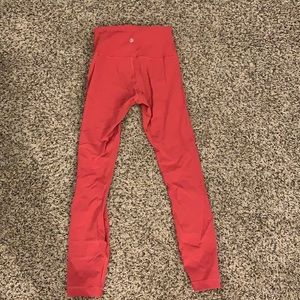 Lululemon Wunder Unders, coral color, size 2